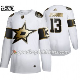 Dallas Stars Mattias Janmark 13 Adidas 2019-2020 Golden Edition Wit Authentic Shirt - Kinderen